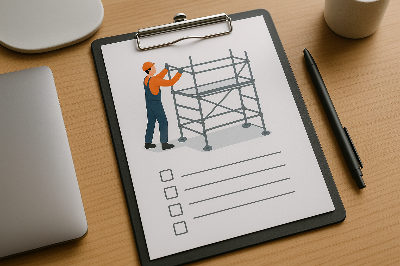 Checkliste für den Einsatz von Baugerüsten