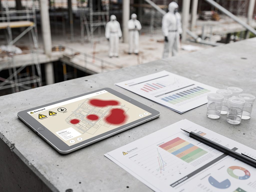 Digitale Planung und Überwachung von Schadstoffanalysen bei Sanierungen