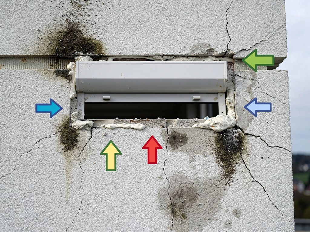 Fehlerhafte Anbindung von Rollladenkästen an Wärmedämmverbundsysteme – Undichtigkeiten …