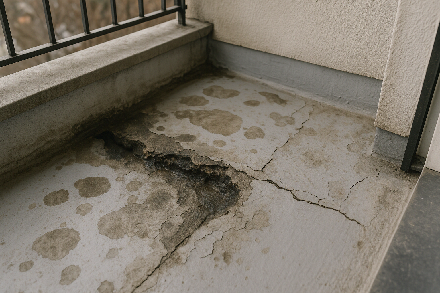 Probleme bei der Abdichtung von Balkonen und Terrassen