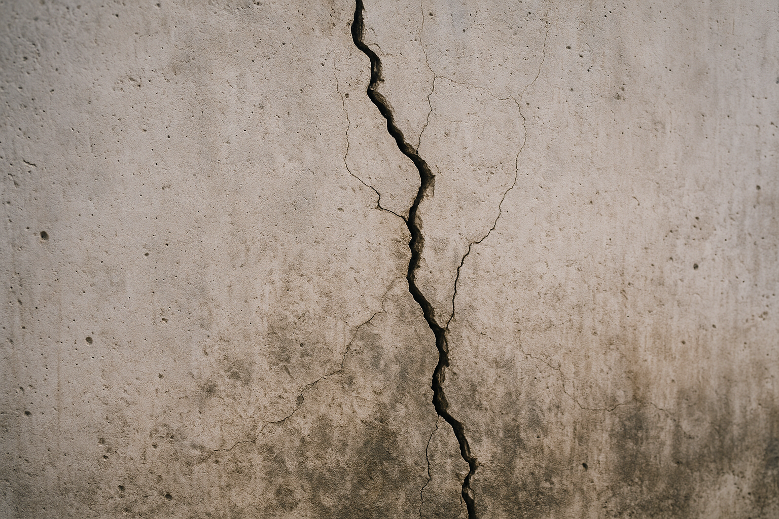 Risse in Betonwänden