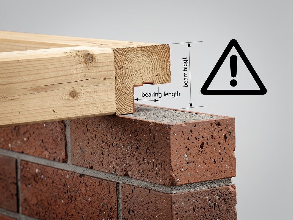 Unterschreitung der Mindestauflagerbreite von Holzdeckenbalken im Rohbau – …
