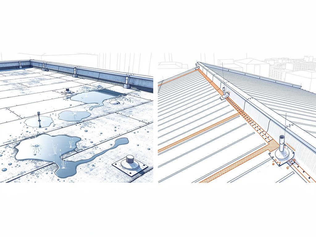 Unterschreitung der Mindestneigung bei Flachdachplanung im Neubau – …