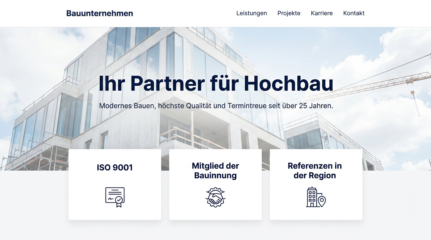 Professioneller Auftritt, der überzeugt