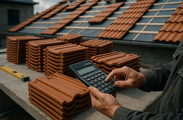 Dachziegel-Rechner (Ziegelmenge grob)