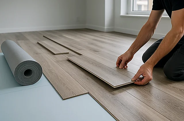 Laminat/Vinyl-Rechner (Pakete + Unterlage)