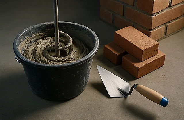 Zementmörtel-Rechner (Volumen + Sackzahl)