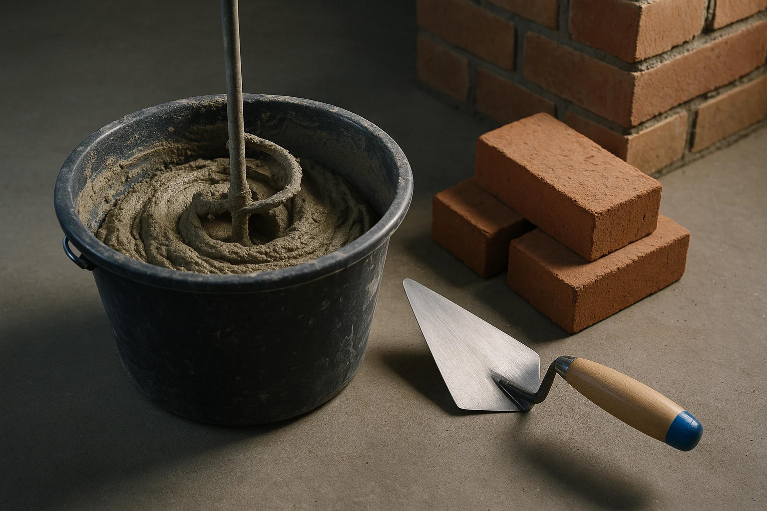 Zementmörtel-Rechner (Volumen + Sackzahl) – kostenlos