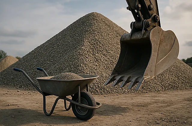 Schüttgut-Rechner (Kies/Sand)