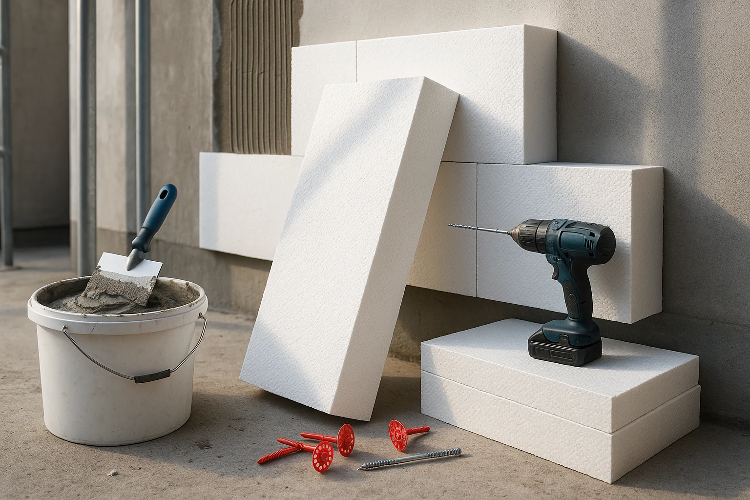 WDVS-Rechner: Dämmstoff, Kleber, Dübel (grob) – kostenlos